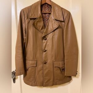 Leather 70s Vintage Coat